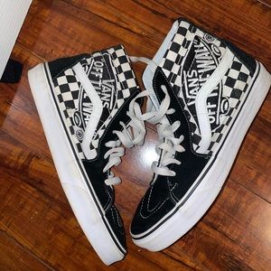Checkered High Top Vans